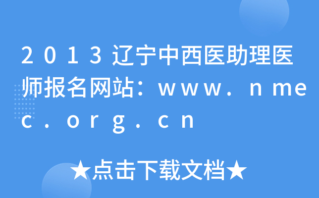 2013ҽҽʦվwww.nmec.org.cn