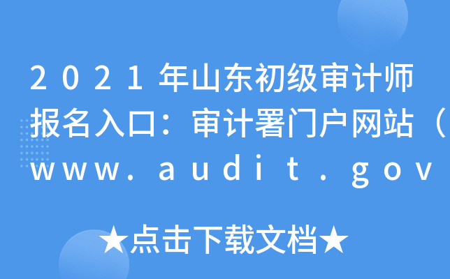 2021ɽ|ӋڣӋTW(wng)վwww.audit.gov.cn