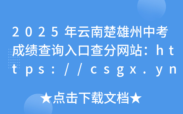 2025ϳпɿԃ?ni)ڲ־W(wng)վhttps://csgx.ynjy.cn/