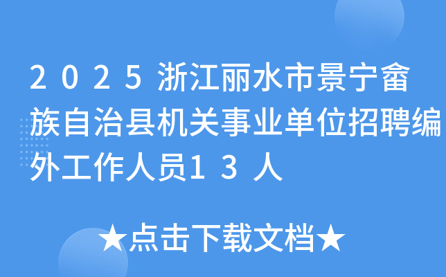 2025㽭ˮоػҵλƸ⹤Ա13