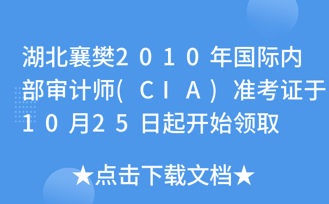 差2010H(ni)Ӌ(j)(CIA)(zhn)C1025_ʼI(lng)ȡ