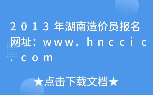 2013rTW(wng)ַwww.hnccic.com