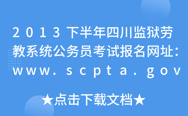 2013°ĴO(jin)zڽϵy(tng)(w)TԇW(wng)ַwww.scpta.gov.cn