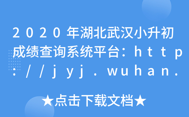 2020hСɿԃϵy(tng)ƽ_http://jyj.wuhan.gov.cn/